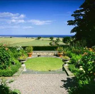 High Buston Hall, the view towards Buston Links (National Trust)
